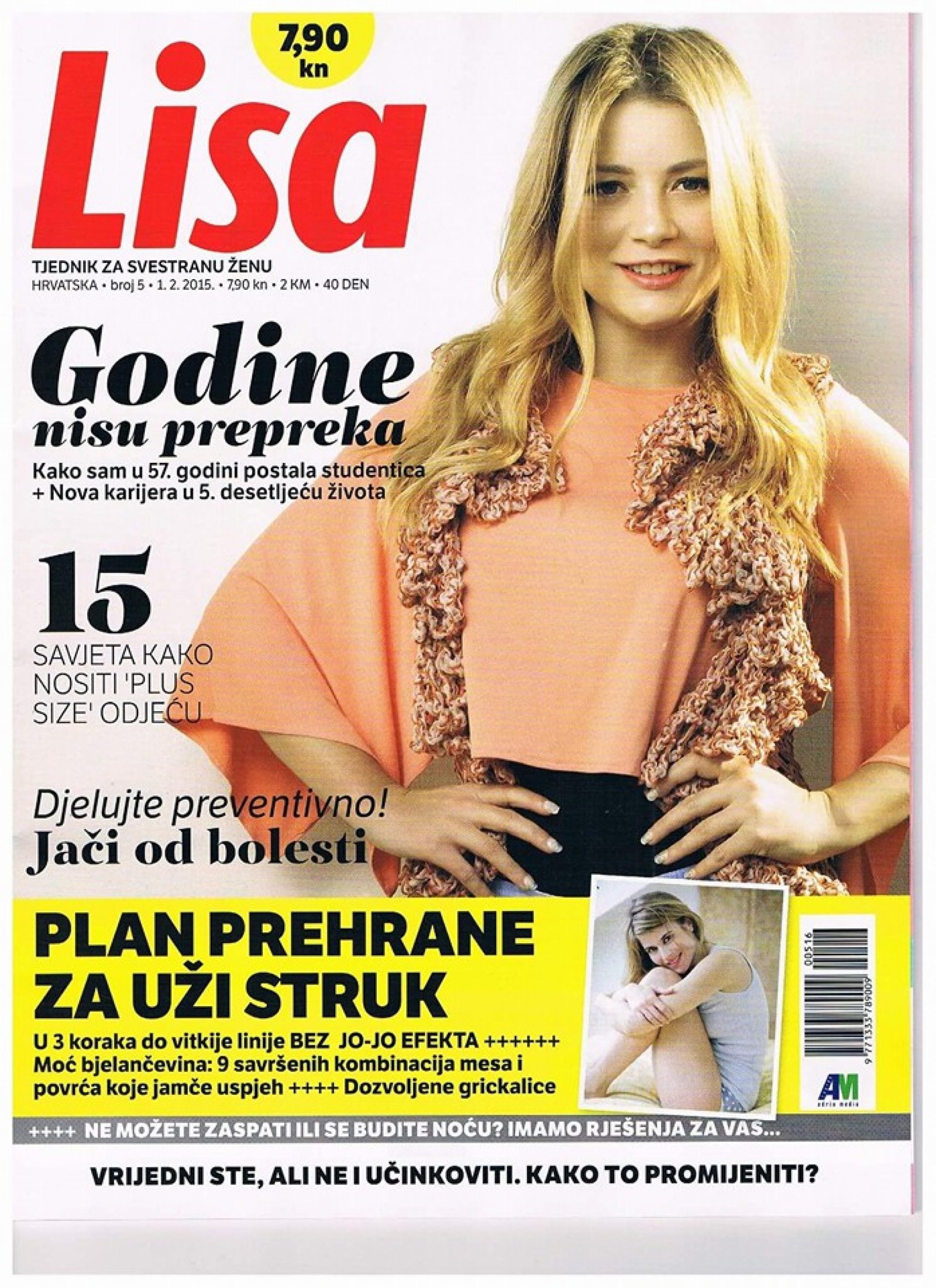 Midikennov model Marina Jakšić za naslovnicu Lisa magazina