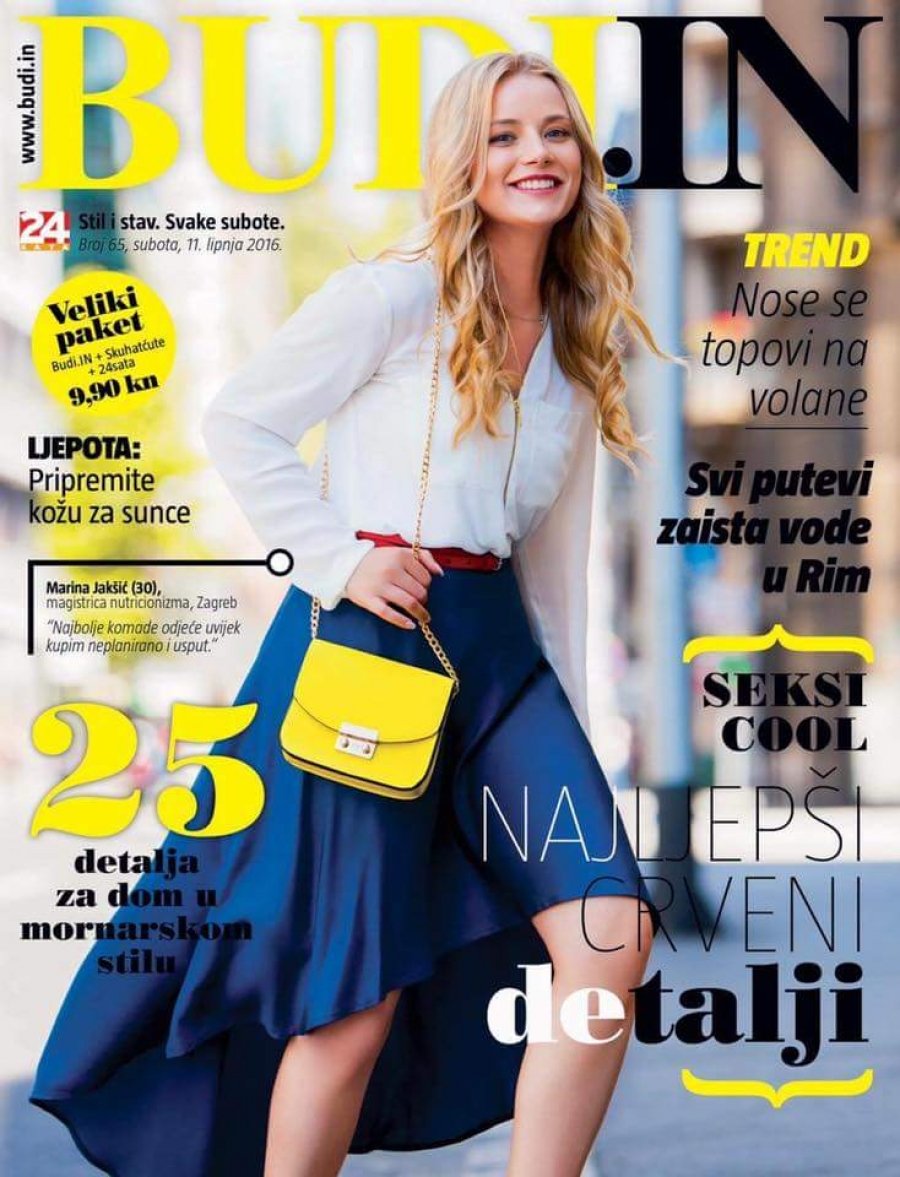 Midikennov model Marina Jakšić za naslovnicu magazina Budi IN