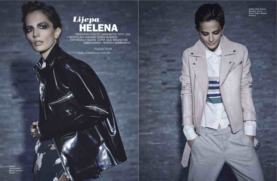 Lijepa Helena Šopar za magazin Elle 