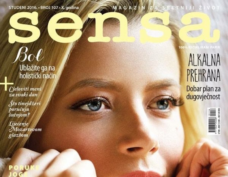 Midikennov model Marina Jakšić za naslovnicu magazin Sensa