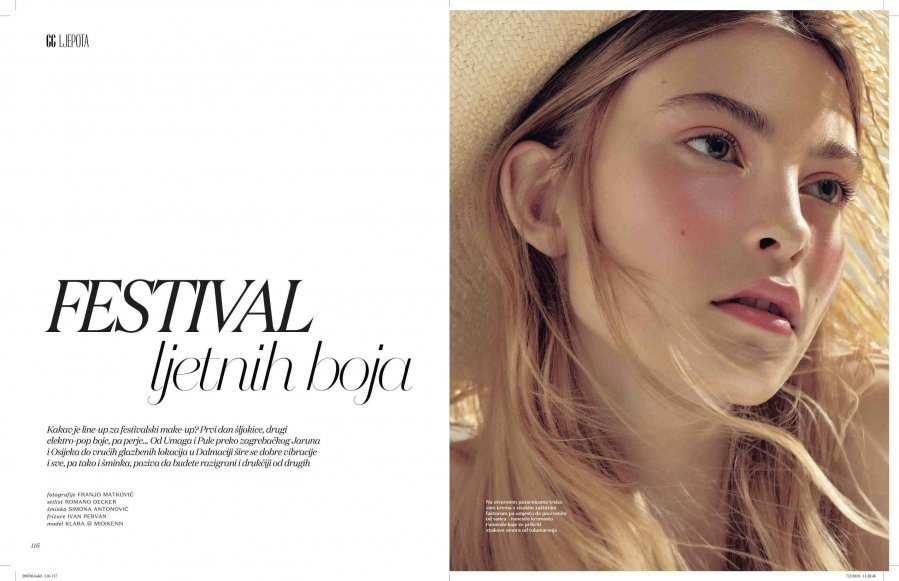 Prelijepi najnoviji beauty editorijal sa Midikennovom uzdanicom Klarom za magazin Gloria Glam