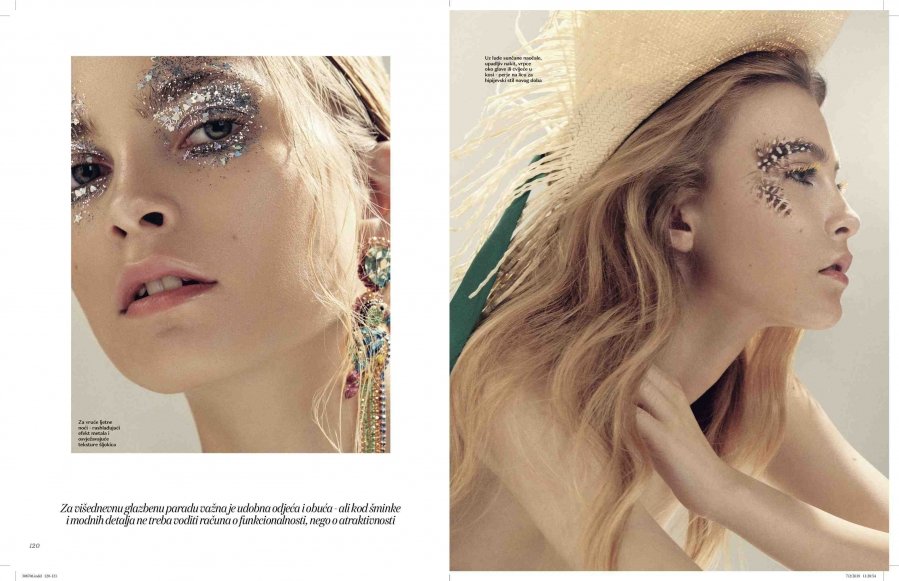 Prelijepi najnoviji beauty editorijal sa Midikennovom uzdanicom Klarom za magazin Gloria Glam